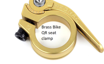 Brass Bike QR seat clamp